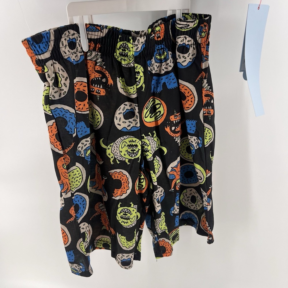 New Cat & Jack Boys 2 Pc. Pajama Set XXL (16-18) Donut Monster Shorts & Top NWT - Picture 4 of 5